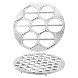 Toyvian 2-Pack Aluminum Dumpling & Ravioli Molds