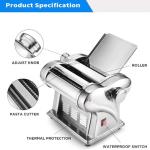 Electric Pasta Machine with Adjustable Speed and Blades