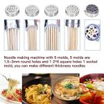 Anmas Stainless Steel Manual Pasta Maker with Attachments