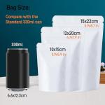 50 Pcs Resealable Mylar Food Storage Bags