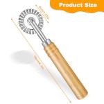 Pasta Cutter Wheel with Wooden Handle for Ravioli