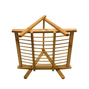 Foldable Wooden Pasta Drying Rack and Storage Stand