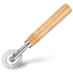 Pasta Cutter Wheel with Long Wooden Handle