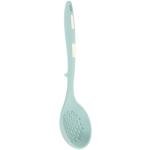 Happyyami Blue Silicone Scoop Strainer Colander Spoon