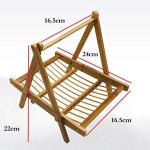 Foldable Wooden Pasta Drying Rack and Storage Stand