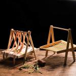 Foldable Wooden Pasta Drying Rack and Storage Stand