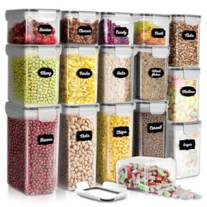 HEFTMAN Airtight Food Storage Containers Set of 16