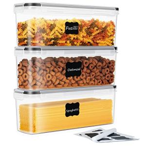 3-Piece Pasta Storage Containers with Lids, 2.3L