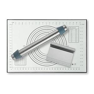 Adjustable Rolling Pin & Nonstick Baking Mat Set