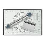 Adjustable Rolling Pin & Nonstick Baking Mat Set