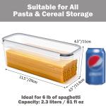 3-Piece Pasta Storage Containers with Lids, 2.3L