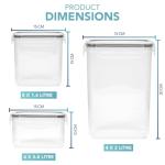 HEFTMAN Airtight Food Storage Containers Set of 16