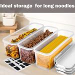 3-Piece Pasta Storage Containers with Lids, 2.3L