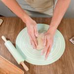 Non-Stick Rolling Pin with Silicone Baking Mat Set