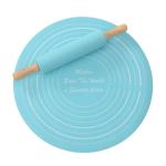 Silicone Rolling Pin and Baking Mat Set