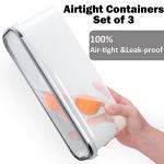 3-Piece Pasta Storage Containers with Lids, 2.3L