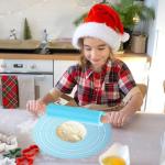 Silicone Rolling Pin and Baking Mat Set
