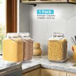 Large Airtight Glass Storage Jar with Handle