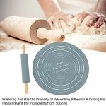 Silicone Rolling Pin and Baking Mat Set