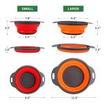 Collapsible Silicone Colander Set for Easy Draining