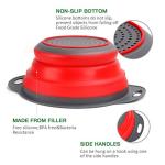 Collapsible Silicone Colander Set for Easy Draining