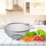 Fackelmann 26cm Stainless Steel Colander with Handles