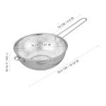 UPKOCH Stainless Steel Colander with Long Handle