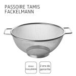 Fackelmann 26cm Stainless Steel Colander with Handles