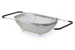 Stainless Steel Over Sink Strainer for Pasta and Veggies