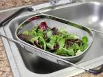 Stainless Steel Over Sink Strainer for Pasta and Veggies