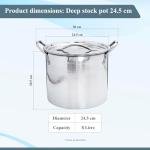 Buckingham 8L Stock Pot with Stainless Steel Lid