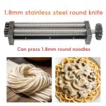 Electric Pasta Maker with Dual Blades and Adjustable Width