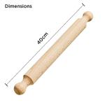 Wooden Rolling Pin for Dough, Pastry & More