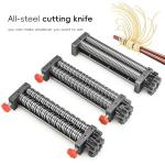 Electric Pasta Maker with Dual Blades and Adjustable Width