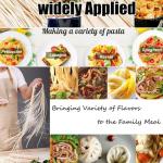 Electric Pasta Maker with Dual Blades and Adjustable Width