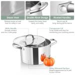 HaWare 4.5L Stainless Steel Stock Pot with Lid