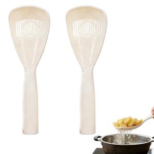 Kitchen Spoon Set: Rice Scoop & Drain Spoon