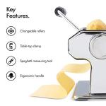 VonShef Stainless Steel Manual Pasta Machine Bundle