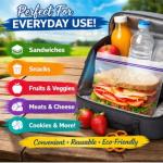 LND Gifts 60 Press and Seal Food Bags