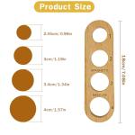 Wooden Spaghetti Portion Measuring Tool with 4 Holes