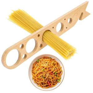 Wooden Spaghetti Measuring Tool with 5 Sized Holes