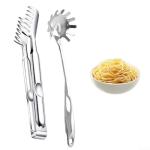 Spaghetti Spoon and Tongs Set - Stainless Steel