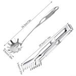 Spaghetti Spoon and Tongs Set - Stainless Steel