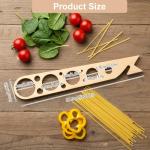 Wooden Spaghetti Measuring Tool with 5 Sized Holes