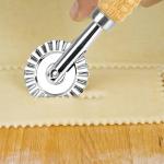 Ravioli Cutter Set with Wooden Handle and Wheel