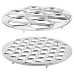 2-Pack Aluminum Dumpling and Ravioli Maker Set