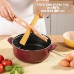 Wooden Spaghetti Measuring Tool with 5 Sized Holes