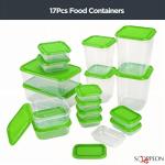 17-Pack Airtight BPA-Free Food Storage Containers
