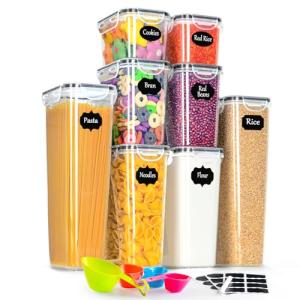 Airtight Food Storage Containers Set - 8 Pack