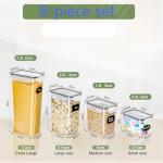 Airtight Food Storage Containers Set - 8 Pack